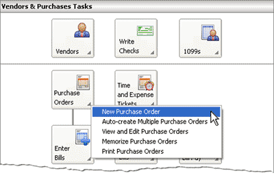 Select purchase order