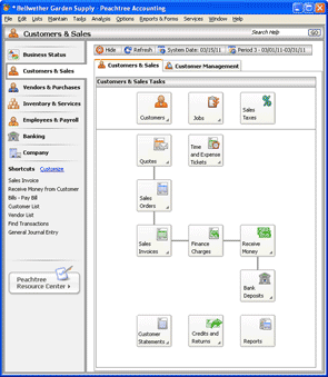 Customers & Sales Navigation Center