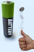 batteries and coin
