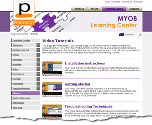 Learning Centre screenshot