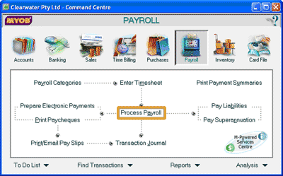 Select Process Payroll