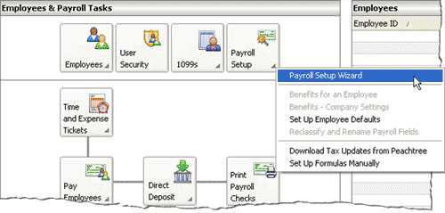 Select payroll setup wizard