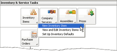 Select new inventory item