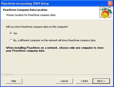 Company data on computer