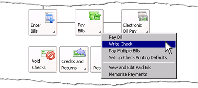 Select write check
